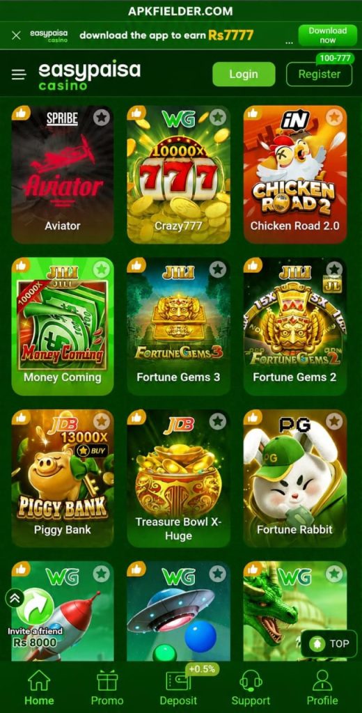 easypaisa casino SCRFEENSHOT